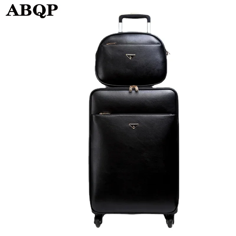 

Men's business trolley suitcase set with universal wheel cabin password luggage.PU mala de viagem maletas de viaje