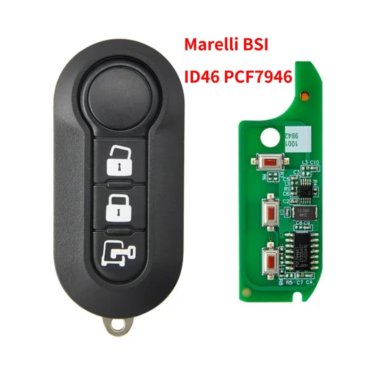JINGXIN Auto-Funkschlüssel für Fiat 500L Ducato, für Citroen Jumper, für Peugeot Boxer 2008-2015, Marelli BSI RX2TRF198 PCF7946 433ASK – Detail 5