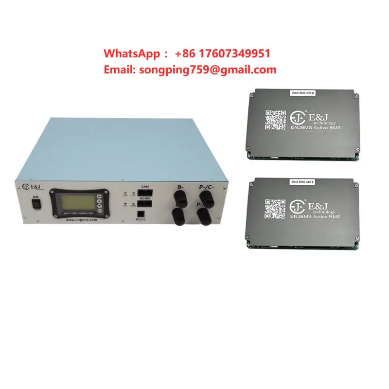 180S 576V Master Slave Battery Manager Hv Bms for Lifepo4 LTO NMC Battery with CANbus RS485 LCD Monitoring