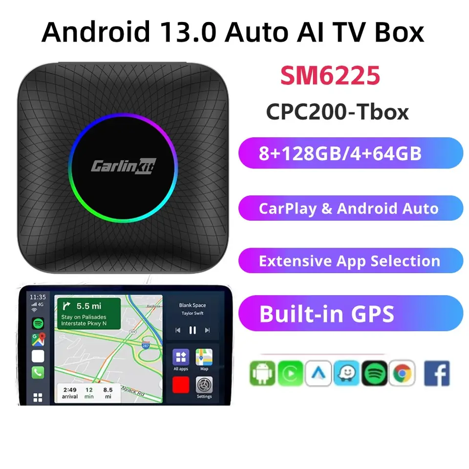 Smart Car Ai Tv Box Android 13.0 Wifi 8Gb/128Gb - Ultimate Wireless ...