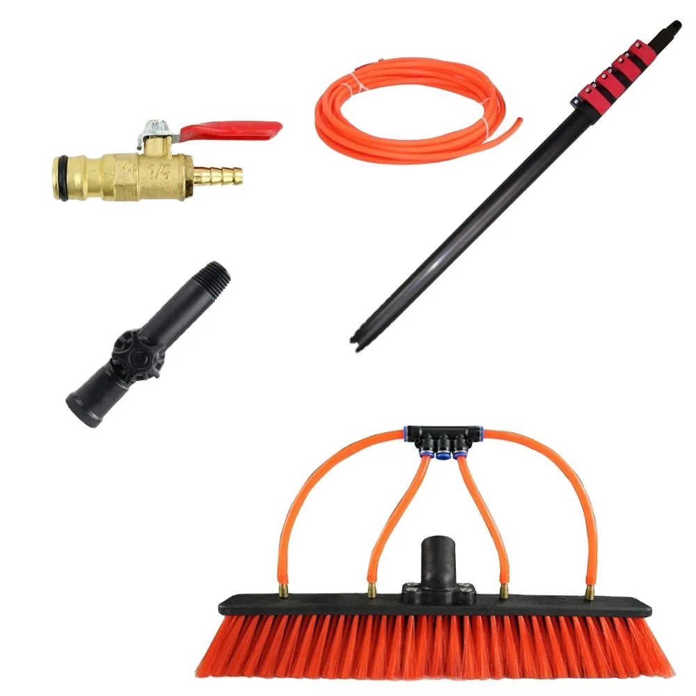 

For 24FT Aluminum Telescopic Pole with NB-L350 Brush for Solar Panel & Washing Machine Cleaning Kits