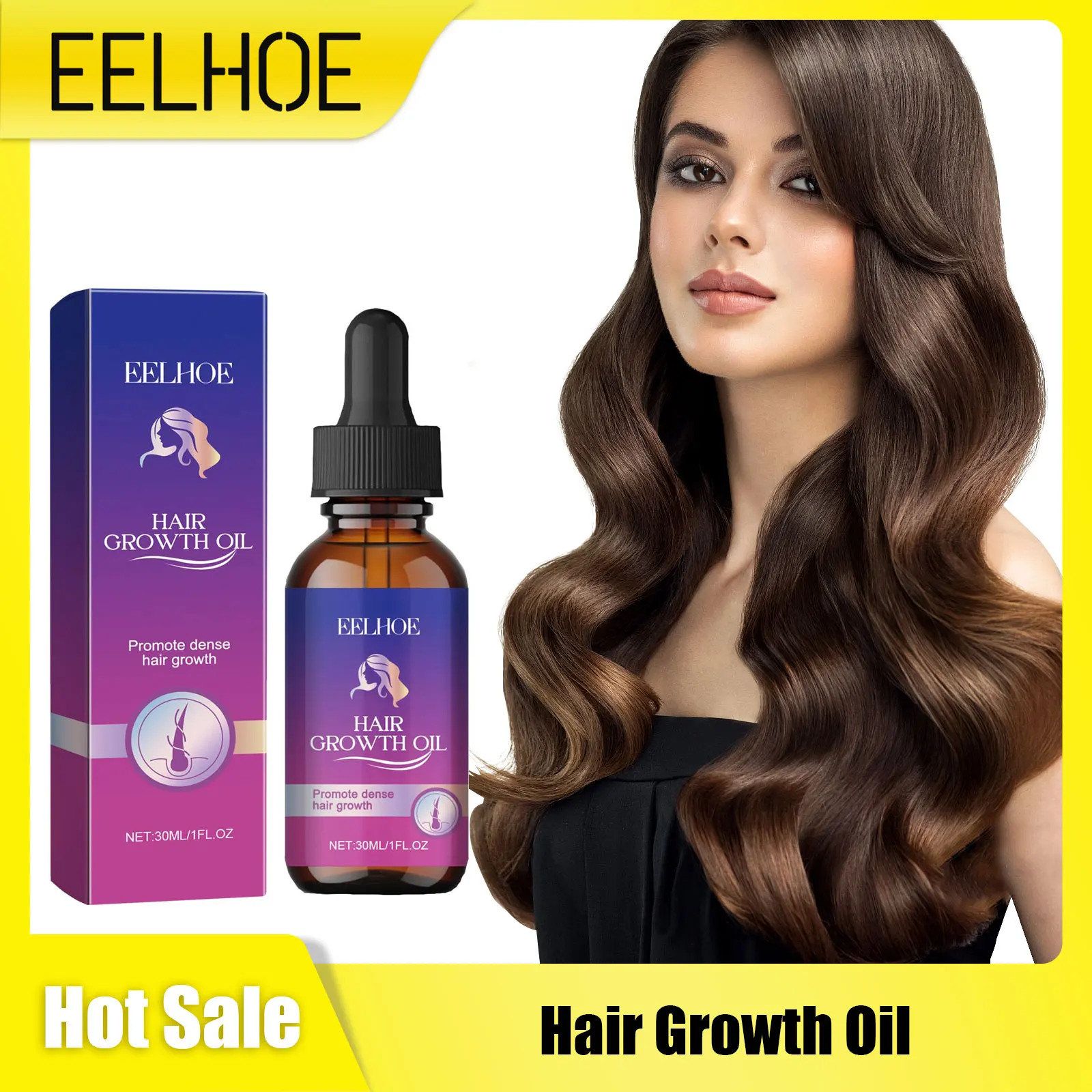 

Dense Hair Growth Oil Nourishing Scalp Treatment Anti Balding Strengthen Hair Anti Split Ends Anti Hair Loss Essential Oil 30ml