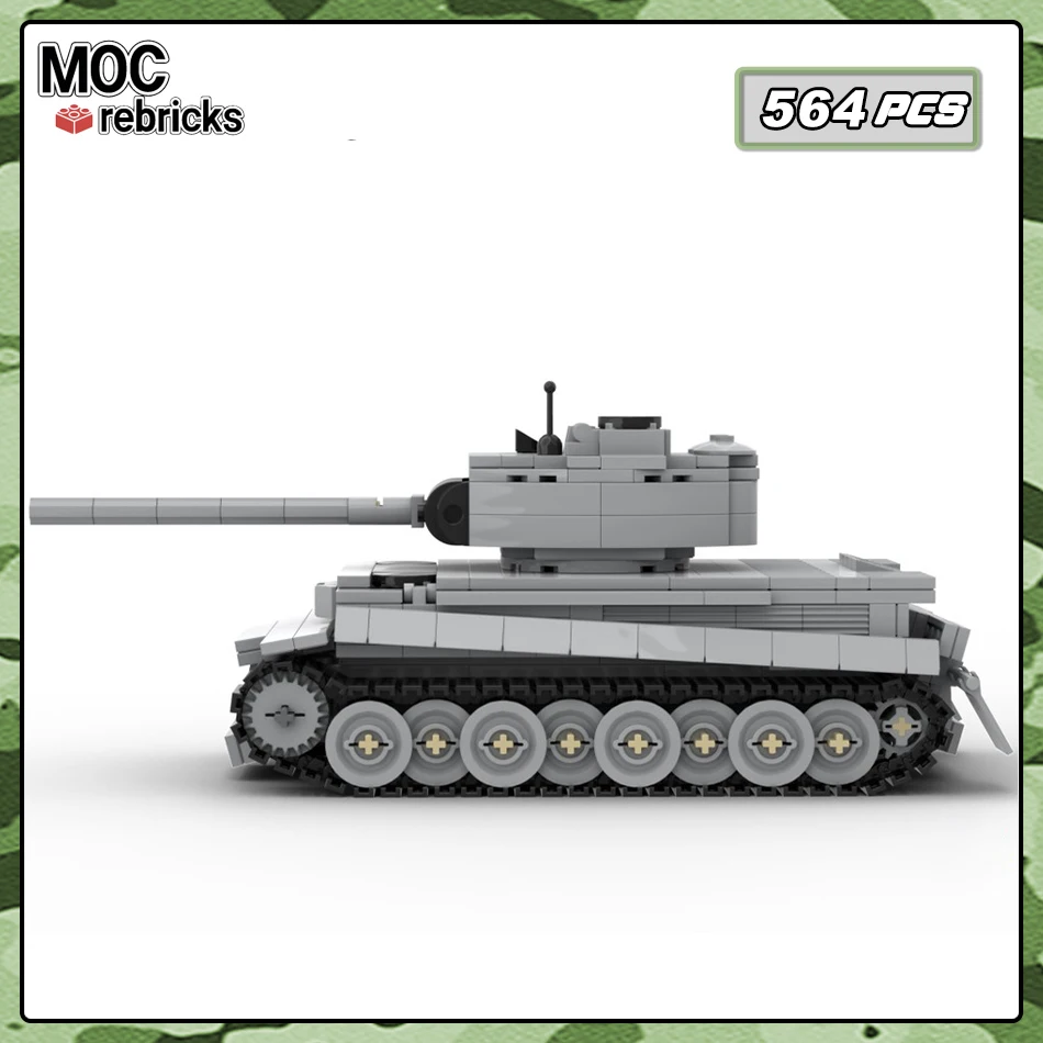 

MOC-63338 WW II модель военного танка детская игрушка для дня рождения