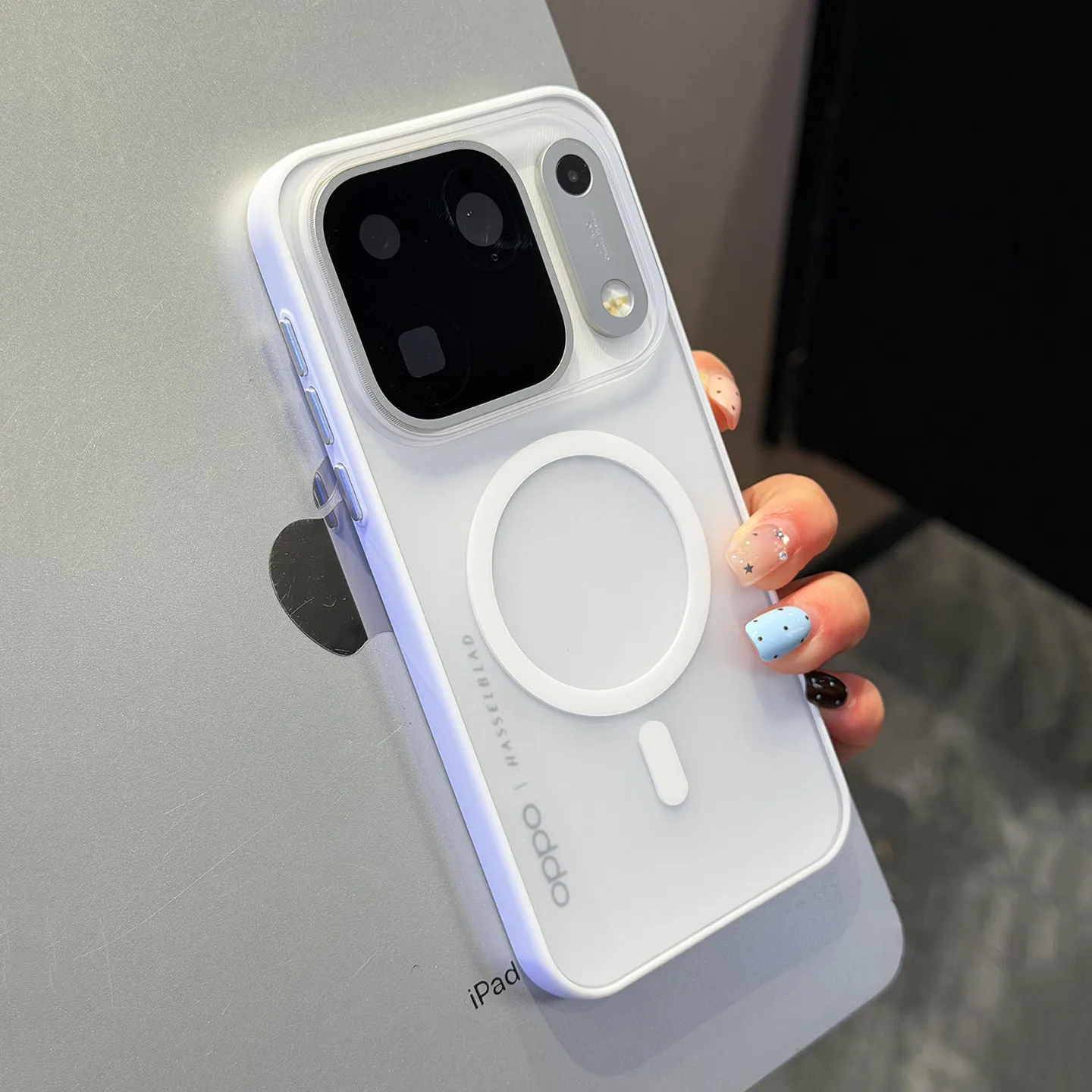 For OPPO Find X10 Pro Max: Matte Schutzcase PC+TPU-Acryl, kompatibel with MagSafe, magnetische phone case for OPPO Find X10 10E.