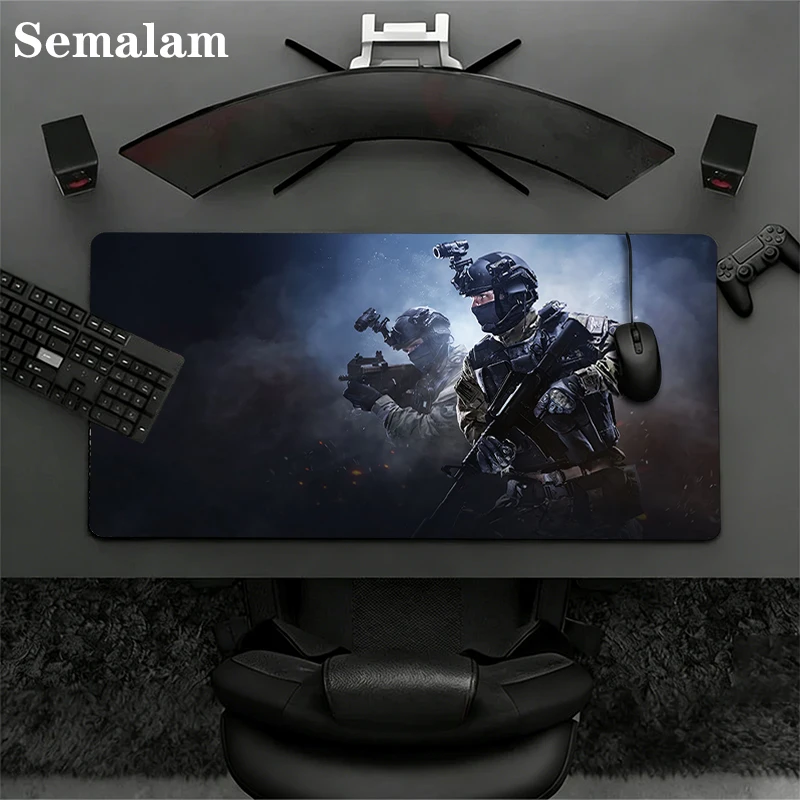 

Коврик для мыши FPS для солдатов, большой размер, гладкая нескользящая основа, для компьютера, ПК, офиса, геймеров, ноутбука, декоративный коврик для клавиатуры