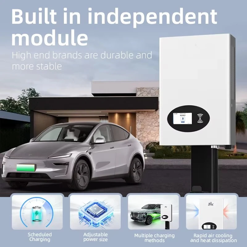 New 20-40kW DC CCS1/CCS2/GB/T Fast Charging EV Charging Station Wall Mount IP54 380V Input
