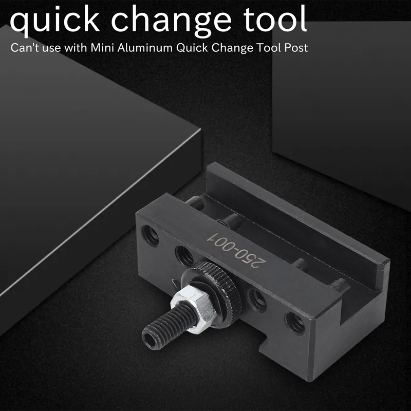 New 2-Piece Set 250 - 001 0Xa Quick Change Tool Turning Tool Holder Steel Material 1   Bracket