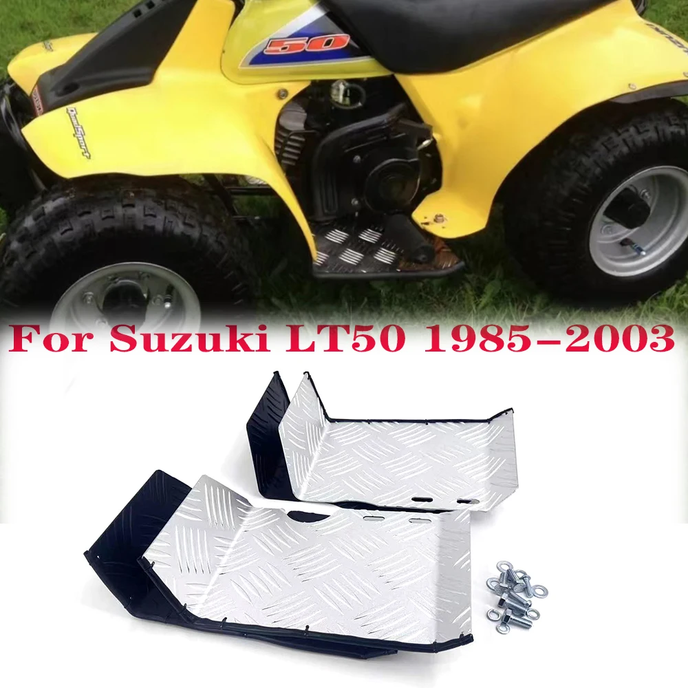 

Motorcycle accessories For Suzuki LT50 Foot boards braces ankle pads The side bars Aluminum baseboard LT50 1985-2003