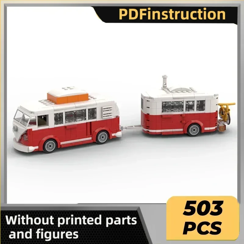 Modello di auto Moc Mattoni da costruzione T1 Tecnologia di veicoli ricreativi Blocchi modulari Regali Giocattoli di Natale Set fai da te Assemblaggio