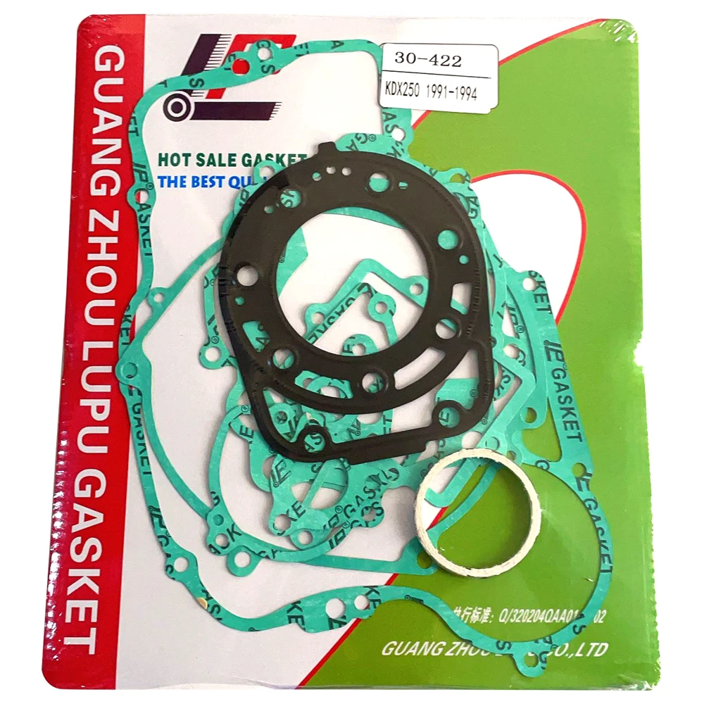 Engine Generator Crankcase Clutch Covers Cylinder Gasket Kits Set For Kawasaki KDX250R KDX 250 R 1991-1995