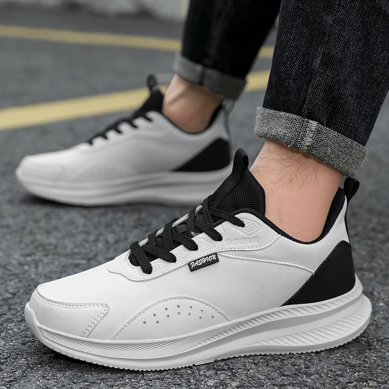 

Men Platform Heightening Casual Sneakers Thick Shockproof Sole Breathable Fabric Trendy Street Daily Travel Male Footwear