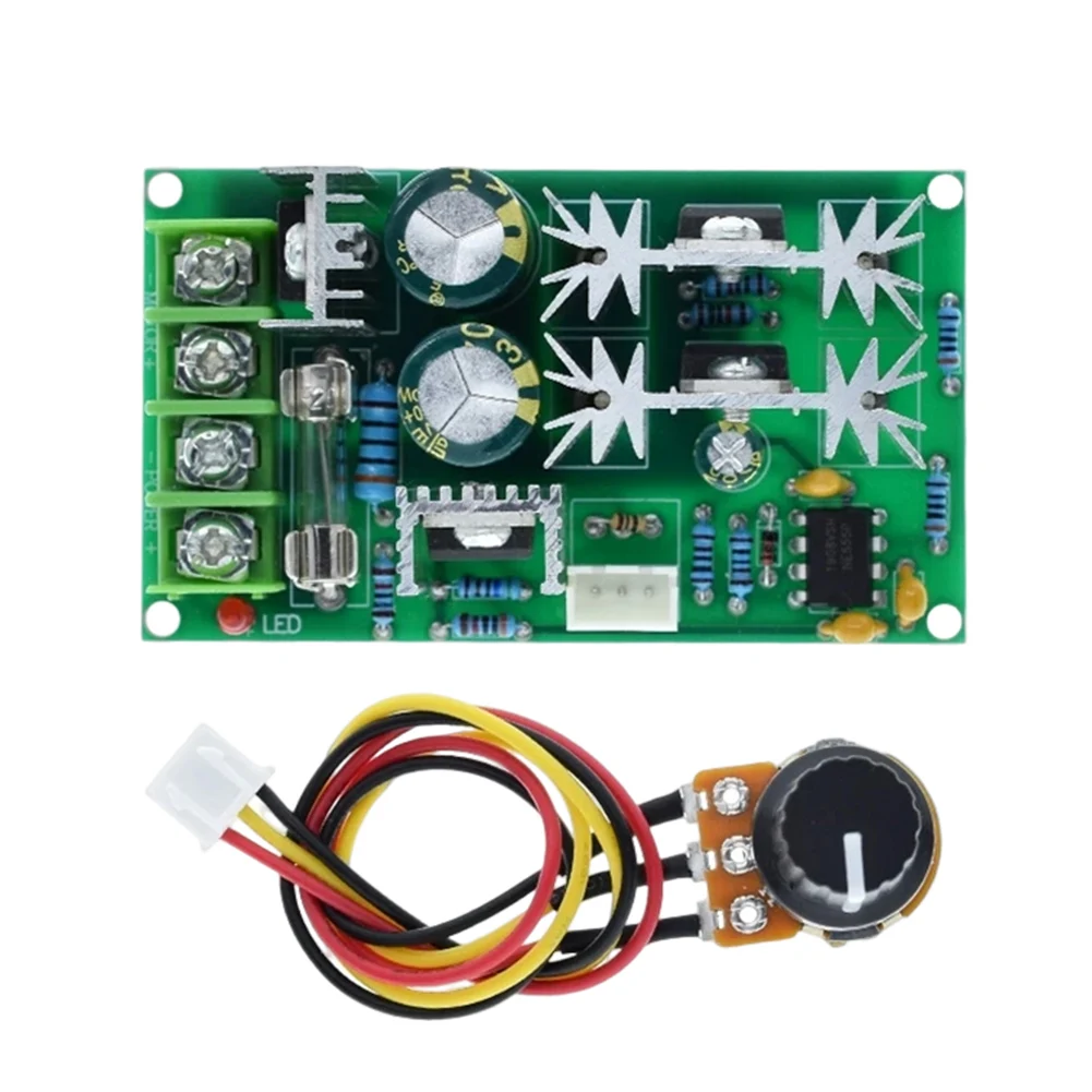 12V 24V 36V 48V Current Voltage Regulator 20A PWM Controller Regulation Switch Adjustable DC Motor Speed Controller Switch