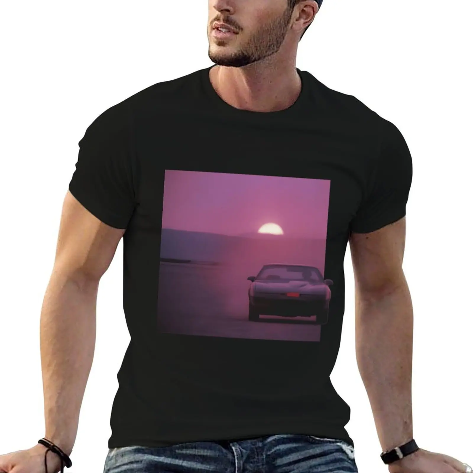 

KITT - Sunset Classic T-Shirt man t shirts graphic t shirt man plain anime t shirts for man T-shirt