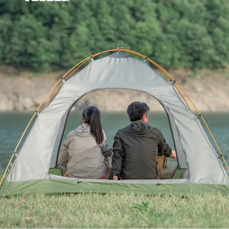 Imagem -03 - Double Layer Camping Espessado Rainproof Tent Impermeável e Impermeável Casal Praia Protetor Solar Anti-mosquito Tenda ao ar Livre 34 Pessoas Novo 2024