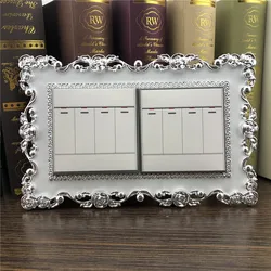 Home switch decoration sticker square switch wall lamp socket sticker decoration switch sticker wallpaper new switch cover prote