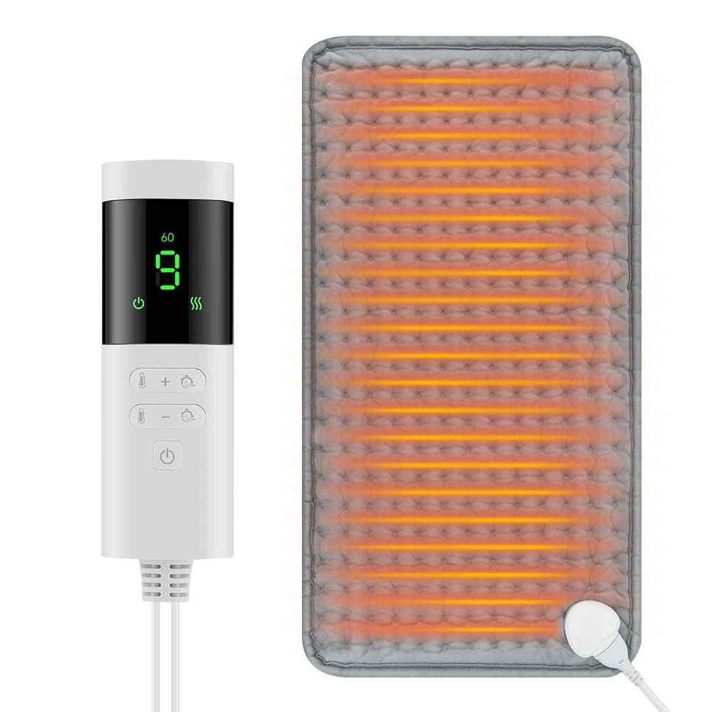 60x30CM Electric Heating Pad with 9 Levels Constant Temp 4 Modes Timer Body Warming Thermal Mat for Leg Abdomen Hand Thermal Mat