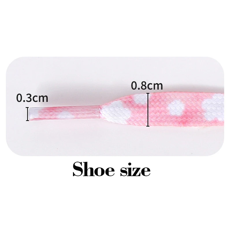 1 pairs NEW Fashion Cherry Blossom Shoelaces Colorful Flat Shoe Laces For Athletic Running Sneakers Shoes Boot  Female Shoelace