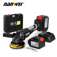NANWEI 21V Brushless Cordless Angle Grinder 125/100mm Polisher Metal Cutting/Metal Grinding/Wood