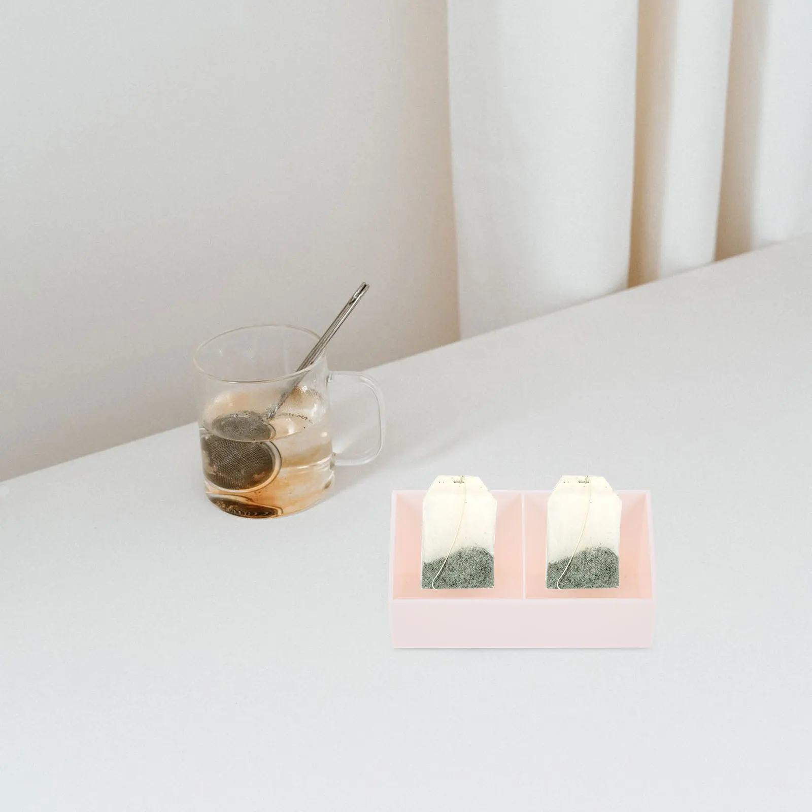 

Tea Storage Box Elegant Organizer for Tea Bags Sugar Packets Coffee Bags Candy Snacks Desktop Decoration Hotel Restaurant Home