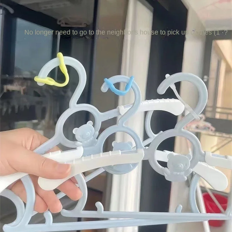 

10PCS Silicone Clothes Rack Windproof Hook Windproof Buckle Drying Rod Windproof Clip Non-slip Fixed Hanger Buckle Anti-drop