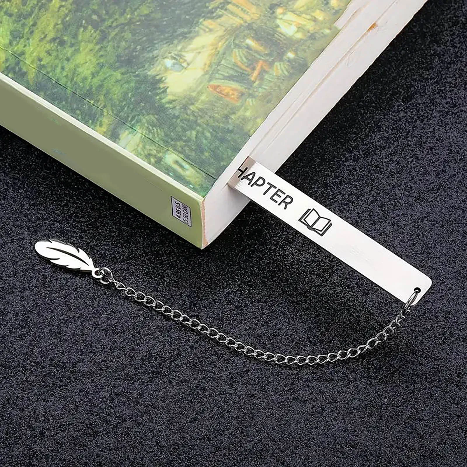 Funny Bookmarks Gifts Just Chapter. Funny Stainless Steel Bookmark Reading Gifts For Book Stationery Paper And Envelopes Set