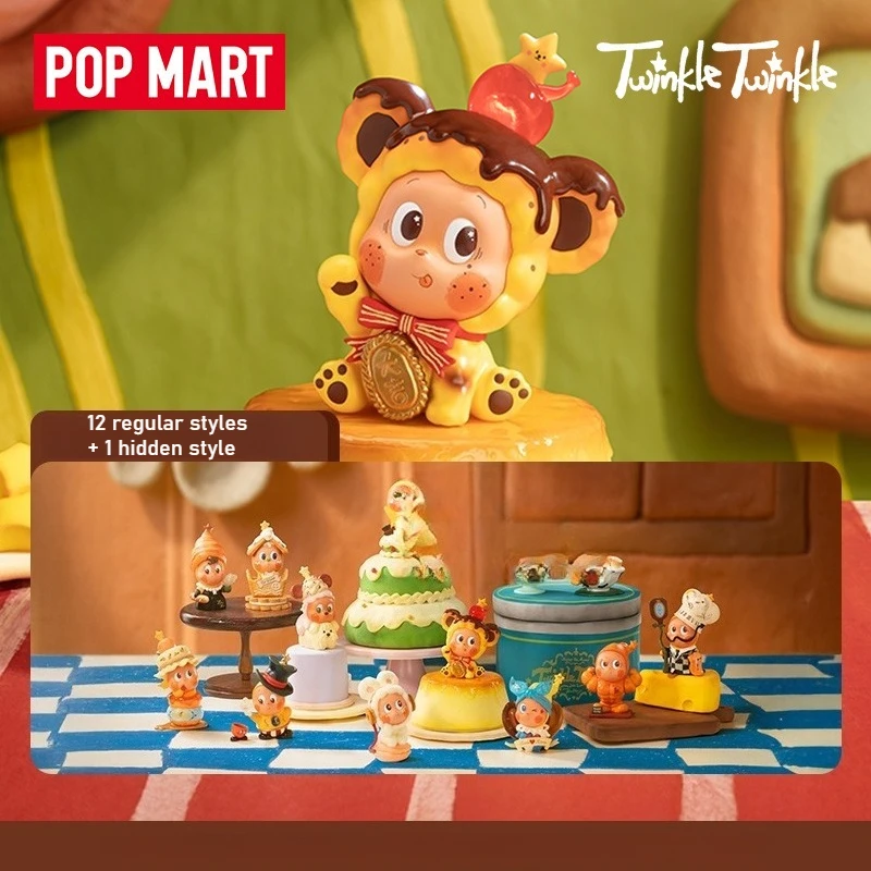

​ ​ POPMART Twinkle Twinkle Savor the Moment Series слепая коробка - сверкающие коллекционные виниловые фигурки, элегантная художественная игрушка в подарок