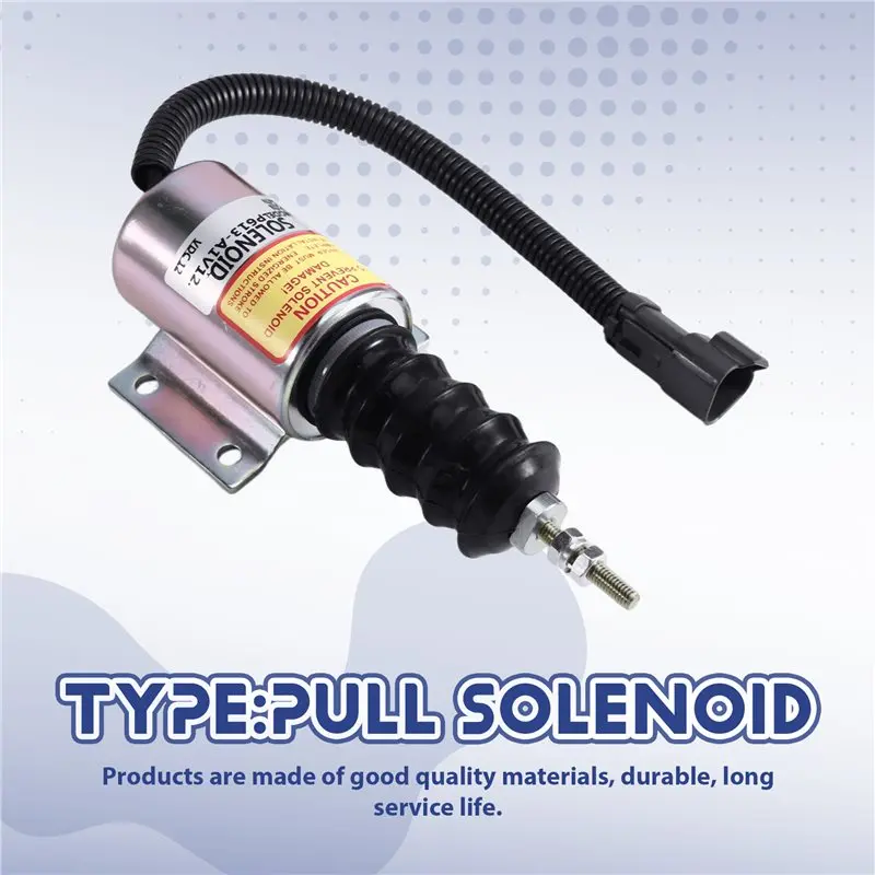 AT05-12V Pull Solenoid For Genie Boom Lifts Diesel Engine