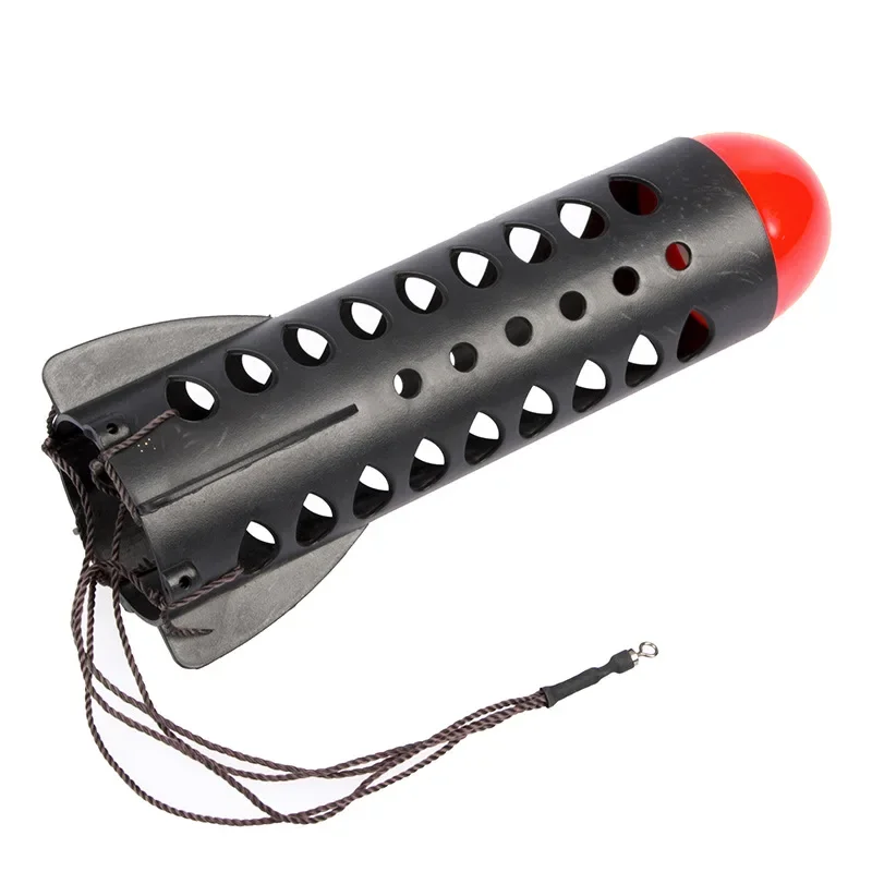 2Pcs Carp Fishing Trap Bait Cage - PVC Feeder Cage with Multiple Entrances Black Adjustable for Various Fishing view 2