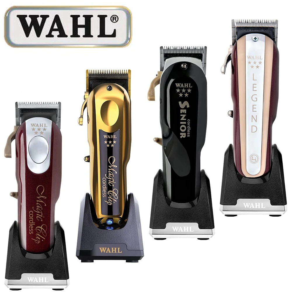ماكينة قص الشعر الاحترافية للرجال، WAHL 5 Star Series مشبك سحري لاسلكي بتفاصيل Li، ماكينة حلاقة للتلاشي للحلاقين والمصممين