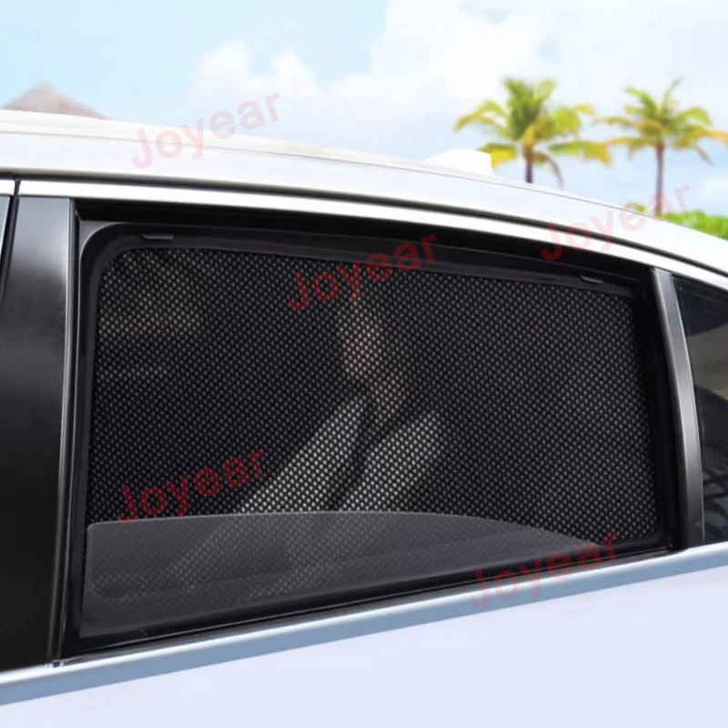 For LEADING IDEAL LiXiang L8 Car Door Side Window Sunshade Mesh Magnetic Sun Visor Sunscreen Interior Accessories