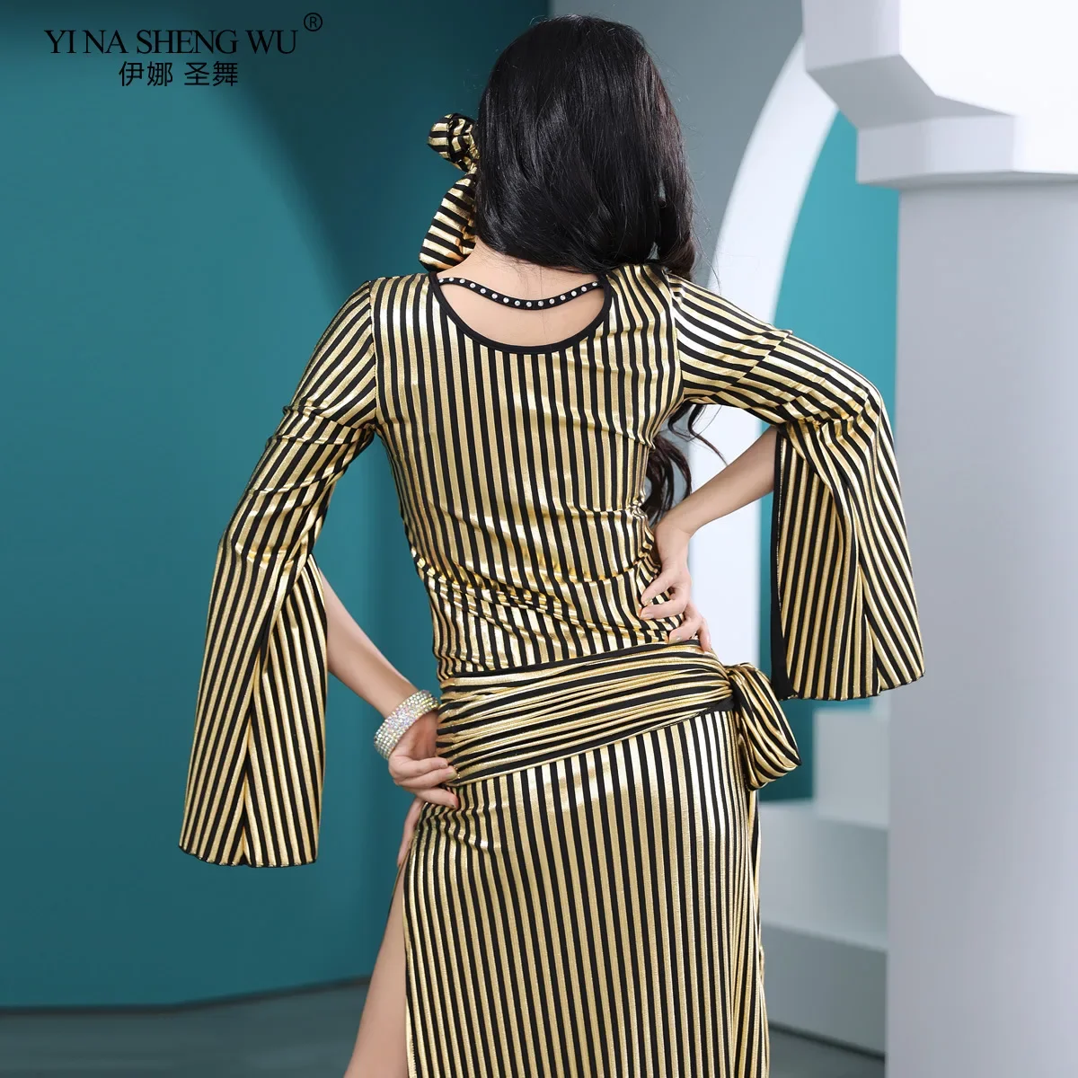 ملابس رقص البطن أنيقة الأداء المهني الزي للنساء مثير ممارسة البدلة رداء فستان عرض الحفلات جديد 2024 رائجة البيع #5