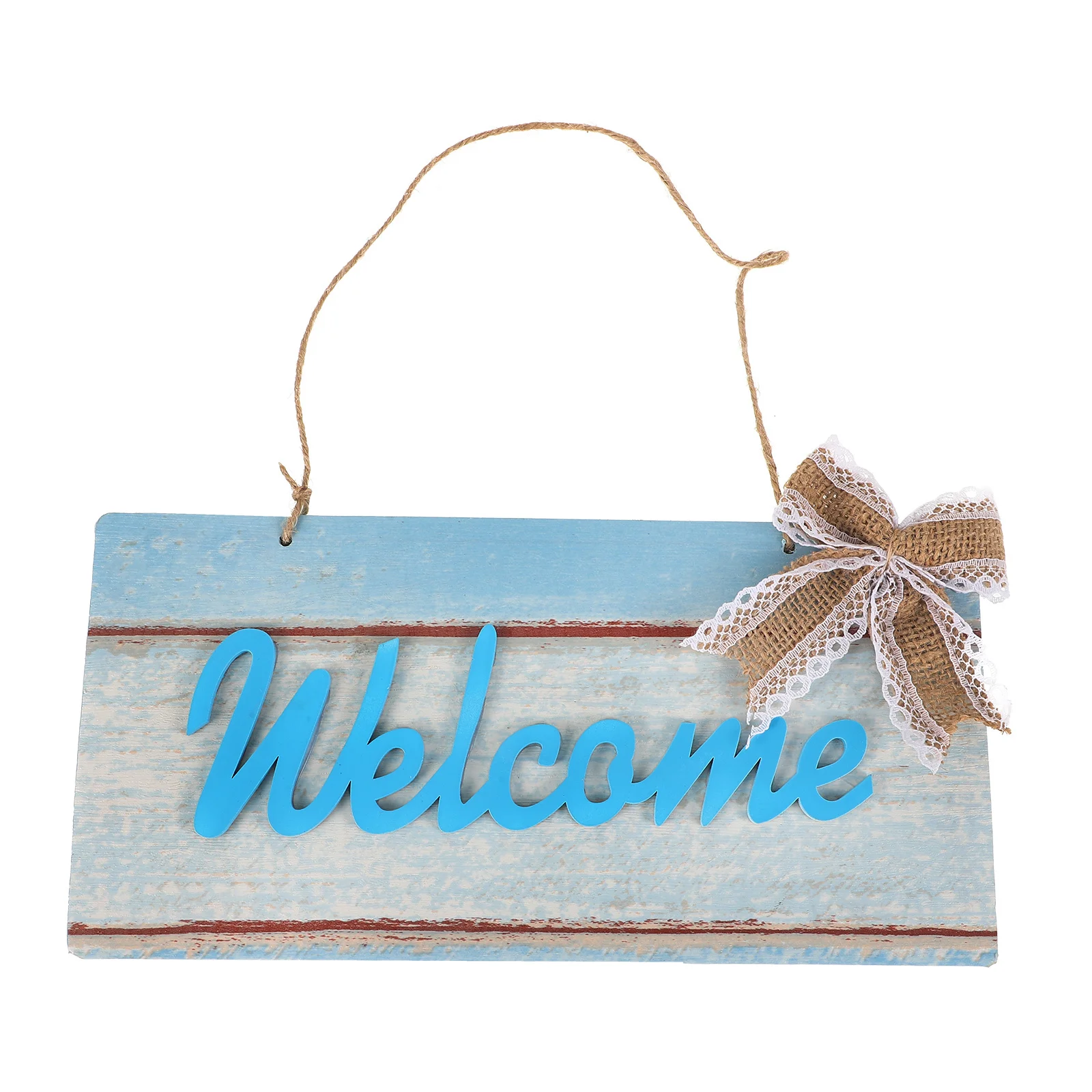 

Wooden Welcome Sign Hanging Door Decoration Mediterranean Style Rustic Farmhouse Front Door Porch Decor Welcome Sign