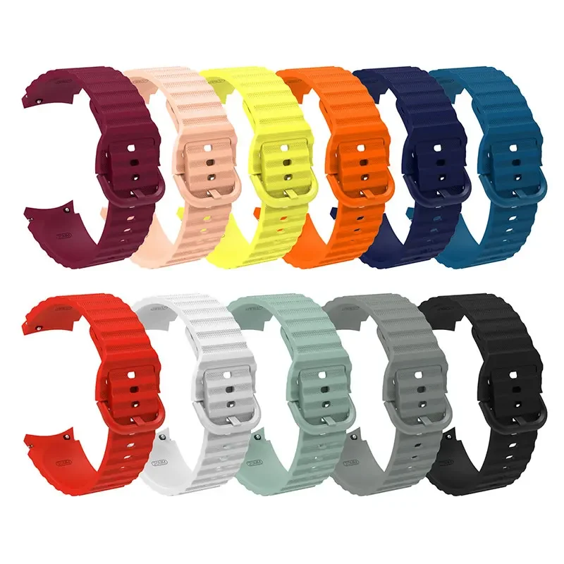 Original Silicone band for Samsung Watch 7 6 5 pro 44mm 40mm 45mm FE Sport Bracelet For Galaxy Watch 6Classic 43mm 47mm Strap