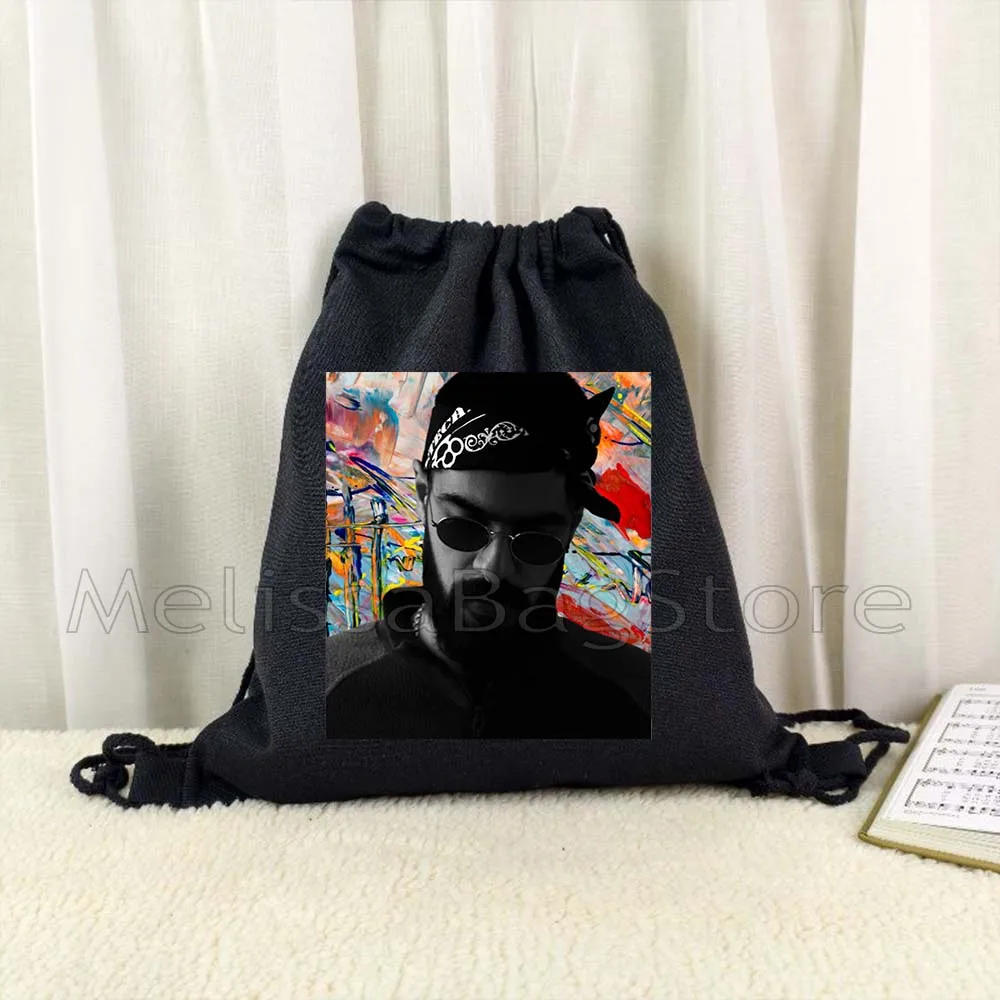 Hajime Miyagi Andy Panda Great Rap Artist Drawstring Bags Soccer Backpack Gym Sackpack Gifts String Bag for Hiking Sports Yoga