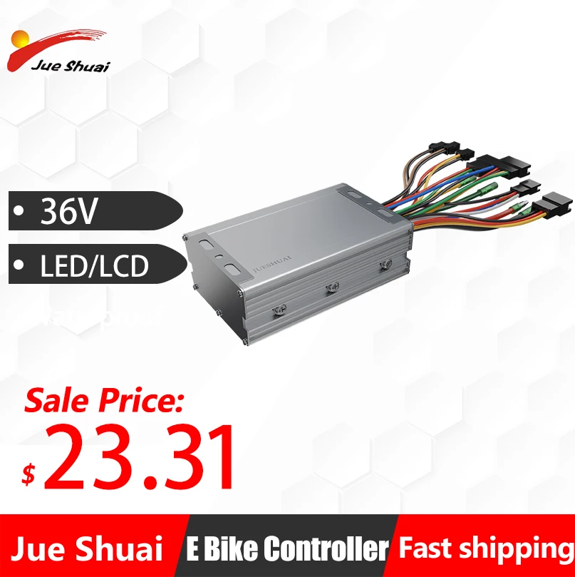 Waterproof Electric Bike Controller 36V 14A 20A Electric Bicycle ControllerLED LCD Ebike Brushless Motor Controller Accessories