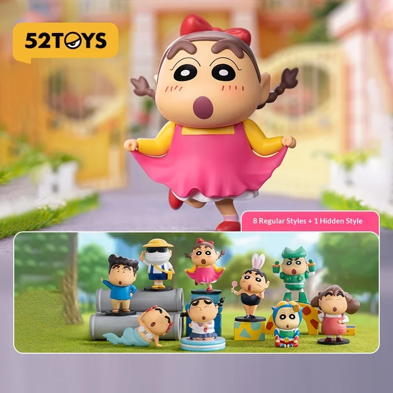 52toys กล่องสุ่ม ครายอน ชินจัง คอสเพลย์ตลก ฟิกเกอร์แอคชั่น ของสะสมยอดนิยม ของเล่นศิลปะสุดฮิต ฟิกเกอร์น่ารัก ของขวัญสุดสร้างสรรค์