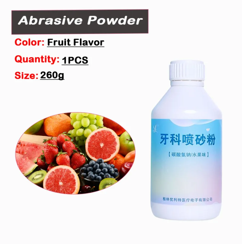 

Dental Abrasive Powder 260g Sodium Bicarbonate Whitening Stain Oral Cavity Nursing Repair Material Fruit Flavor Long-acting Tool