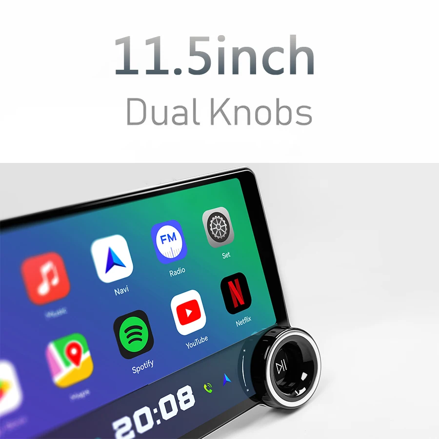 11.5 Inch For Benz GL ML W164 ML350 ML500 X164 2005-2012 Android 14 2K Car Radio Video Player GPS Stereo CarPlay Double Knob