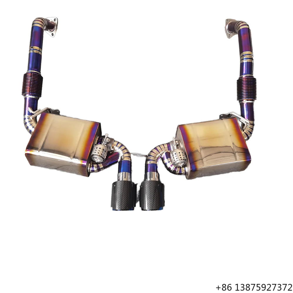 

JYDFactory Titanium Exhaust for BOXTER/(987.2) 2005-2013 Titanium Auto Exhaust Catback Valved Muffler Axleback