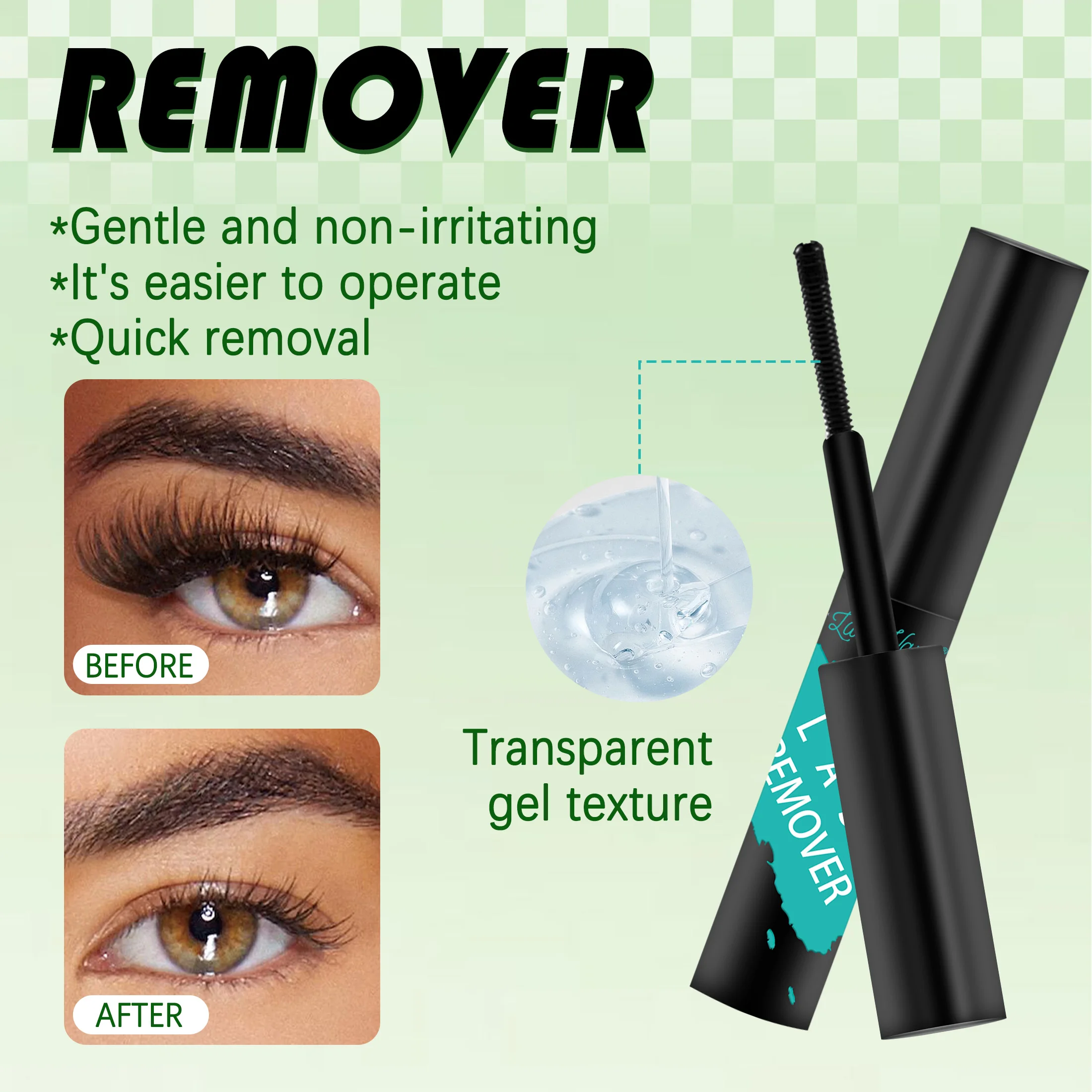 280本入りDIYまつげエクステキット 3040D 8-16mmまつげクラスター つけまつげ＆まつげメイクツール ボンド＆シール＆リムーバー