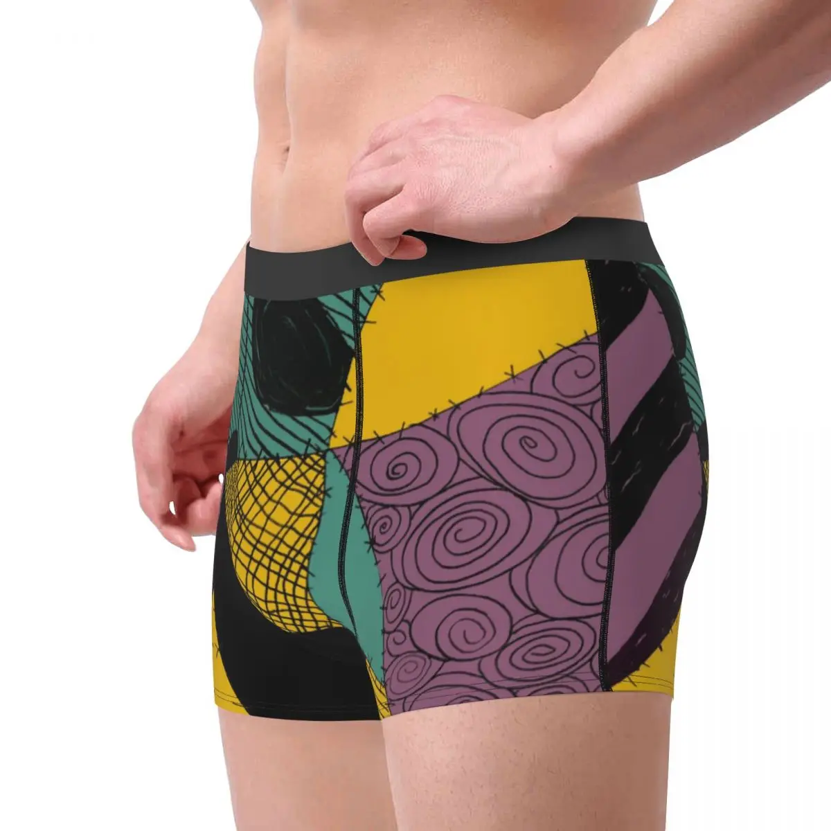 مخصص تيم بيرتون عيد الميلاد فيلم الرعب الملابس الداخلية الرجال تمتد سالي المرقعة فستان الملاكم ملخصات