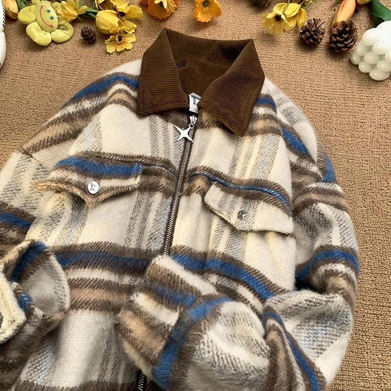 

Мужская утепленная хлопковая куртка на осень-зиму, модное высококачественное шерстяное пальто, молодежное повседневное теплое пальто на молнии, однотонное, Cleanfit