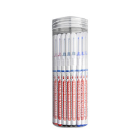 10pcs Multi Purpose Deep Hole Marker Pens Long Nib Design 20mm Tip Waterproof Ink Black Blue Red Marking for Woodworking Marking