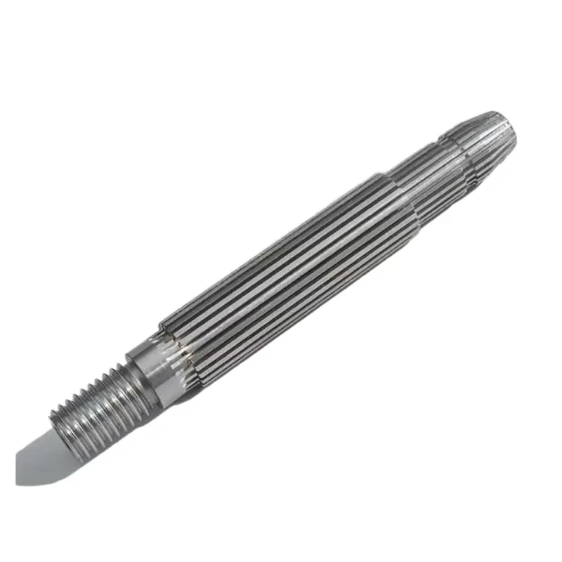 

CNC machined stainless steel precision spline threaded rod threaded spline shaft spline shaft spline connecting shaft