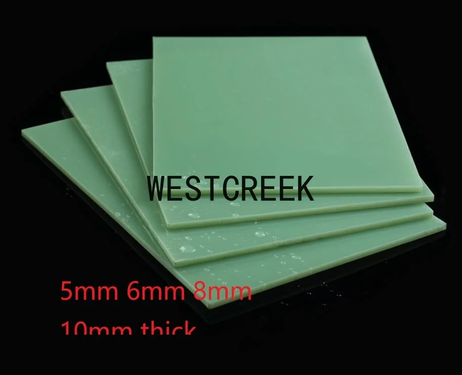 WESTCREEK 5mm 6mm 8mm 10mm thick FR4 sheet dialect substrate glass fiber board FR-4 Epoxy Glass epoxy resin thin plate PCB