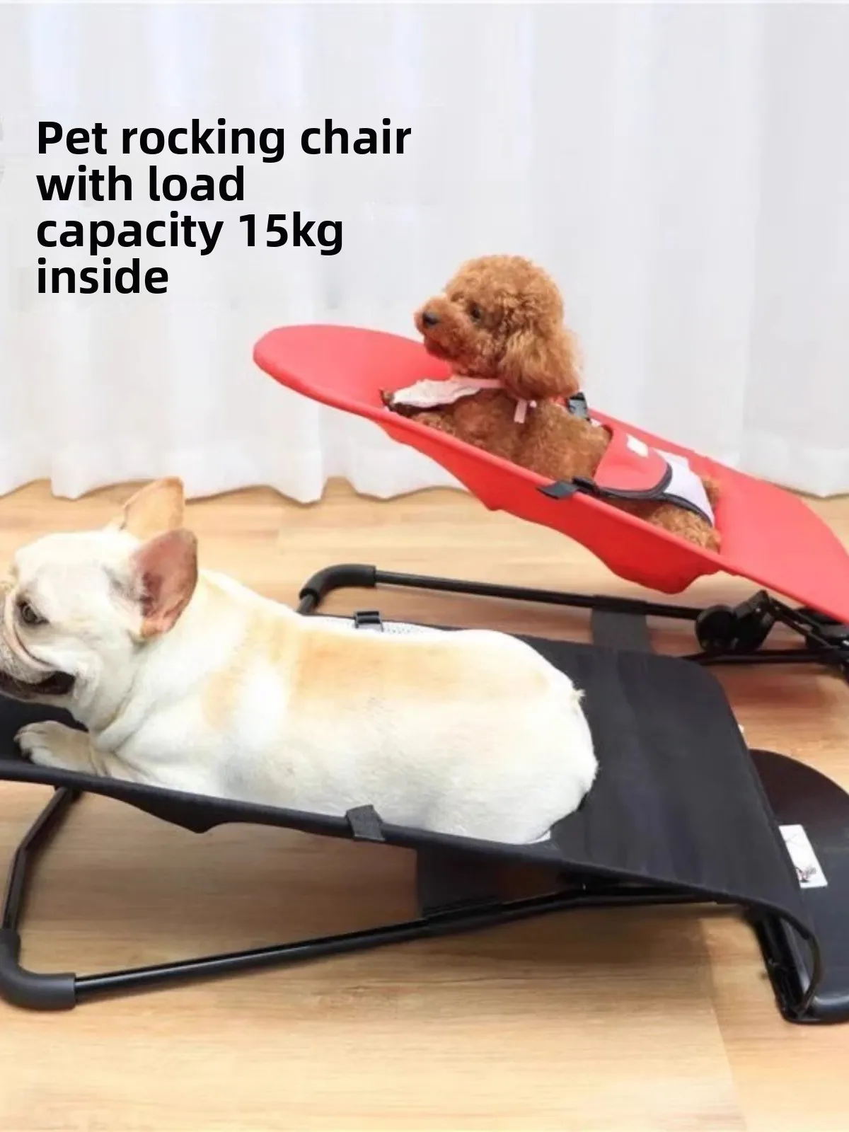 

Портативное кресло-лежанка для собак, дышащая кровать-гамак для французских бульдогов и мелких пород, модель Teddy Lounger S