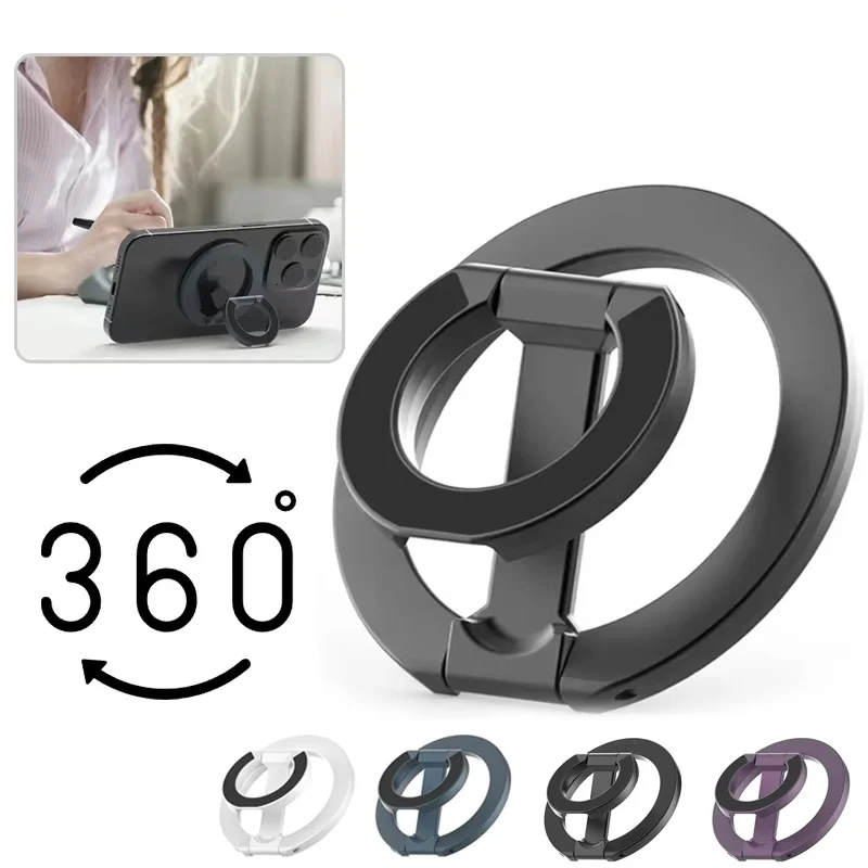 

Double Sided Magnetic Phone Ring Holder Portable Folding Cellphone Stand Phone Accessories For Apple Magsafe For iPhone 17 16 15