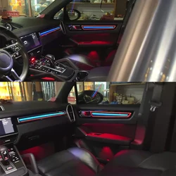 For Porsche Cayenne cars accessories  Colorful carbon fiber decorative panel Porsche Cayenne Tools  Indoor lighting