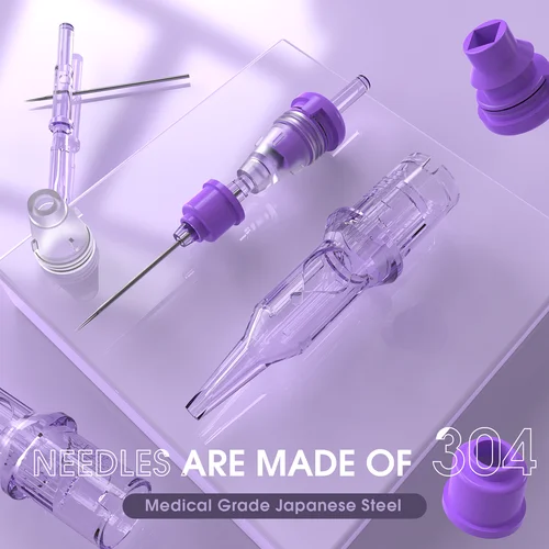 Imagen 2 del producto INKIN REVO-cartucho de agujas de tatuaje PMU SMP, desechables, esterilizadas, maquillaje permanente de seguridad, delineador de labios y cejas para máquina de tatuaje