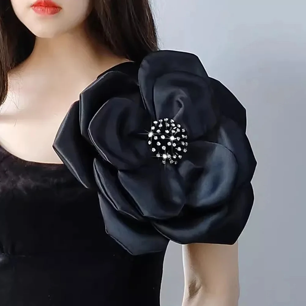 

Fashion 3D Beaded Flowers Stitch Decorative 29cm Big Flower Patch Chest Flower DIY Sew Collar Flower Sewing Applique Accessories